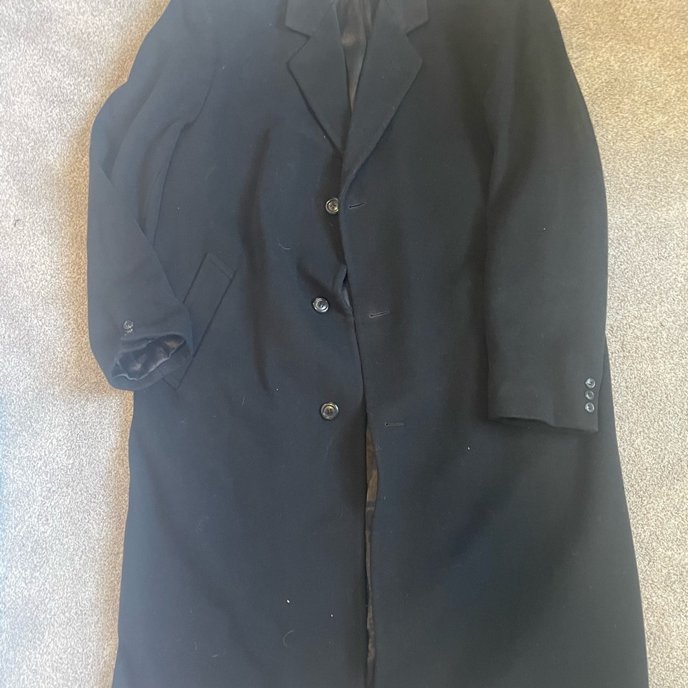 Classic Black Men's Trench Coat